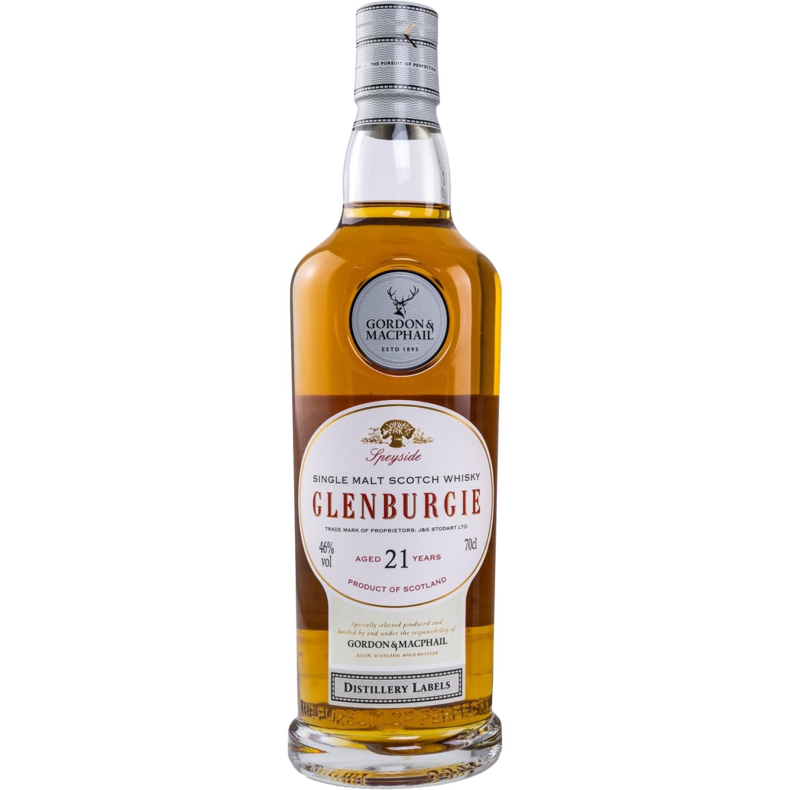 Виски Glenburgie 21 yo Gordon & MacPhail Single Malt Scotch Whisky 46% 0.7 л - фото 1