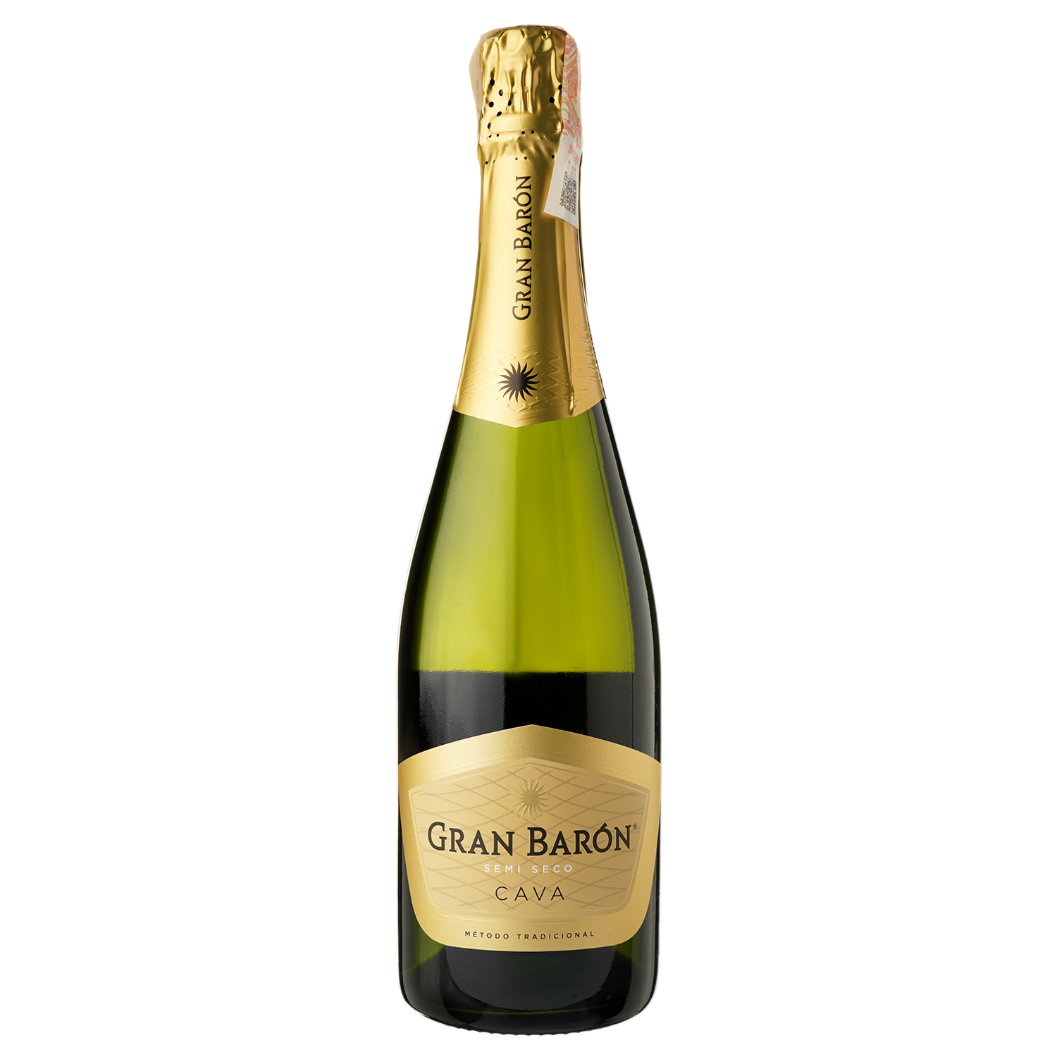 Вино ігристе Gran Baron Cava Semi-seco DO, 11,5%, біле, напівсухе, 0,75 л (718569) - фото 1