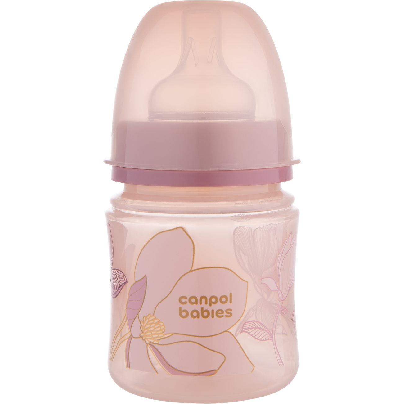 Пляшка антиколікова з широким отвором Canpol babies Easystart Gold 120 мл рожева - фото 1