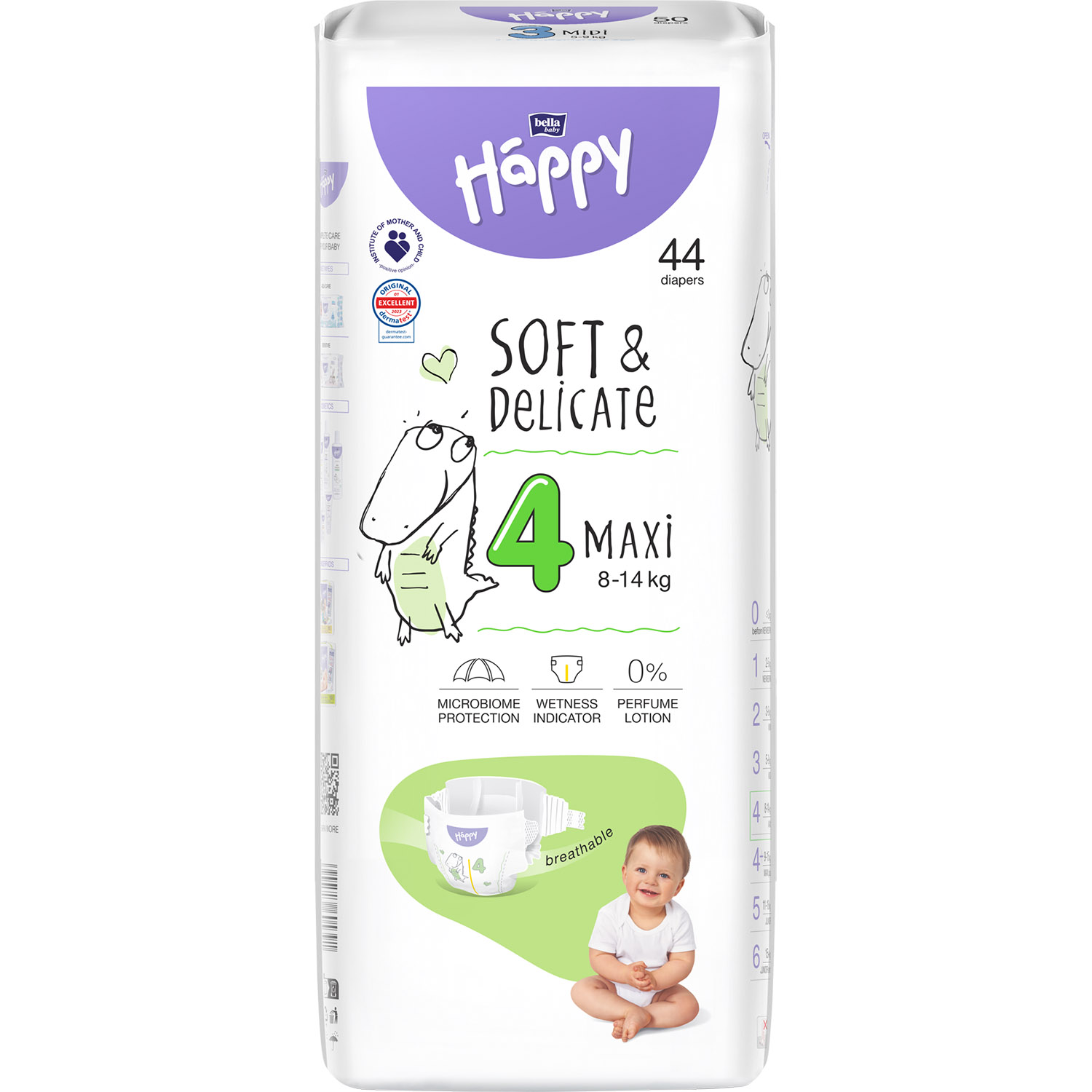 Підгузки дитячі одноразові Bella Baby Happy Maxi 4 (8-14 кг) 44 шт. - фото 1