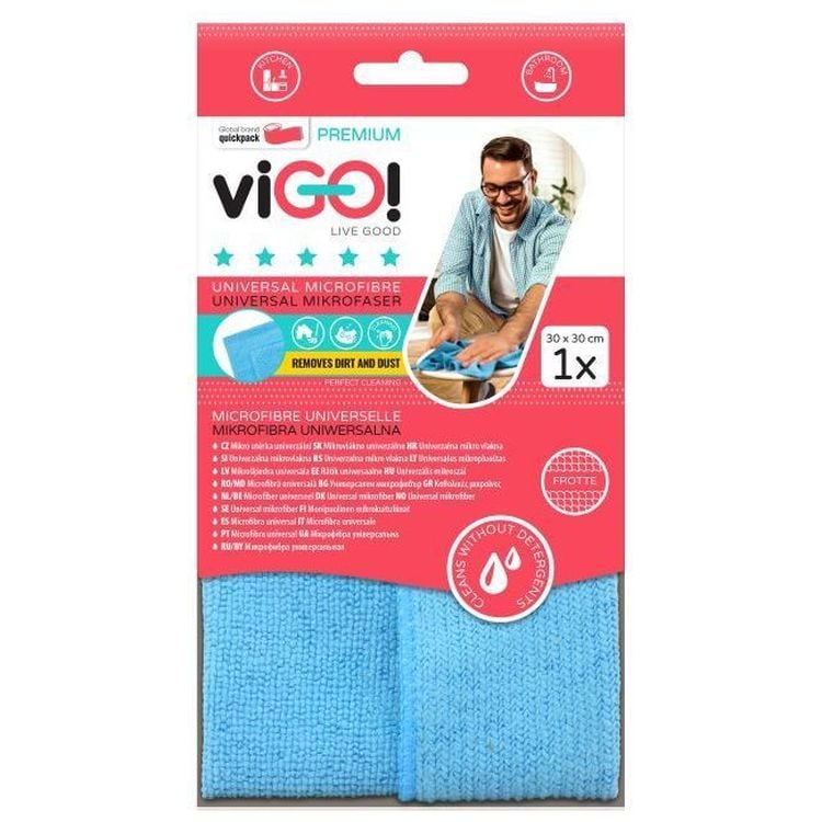 Серветка з мікрофібри універсальна viGO! Premium , 1 шт. - фото 1