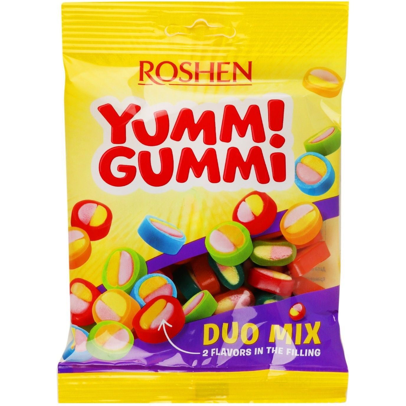 Цукерки желейні Roshen Yummi Gummi Duo Mix 70 г (917267) - фото 1