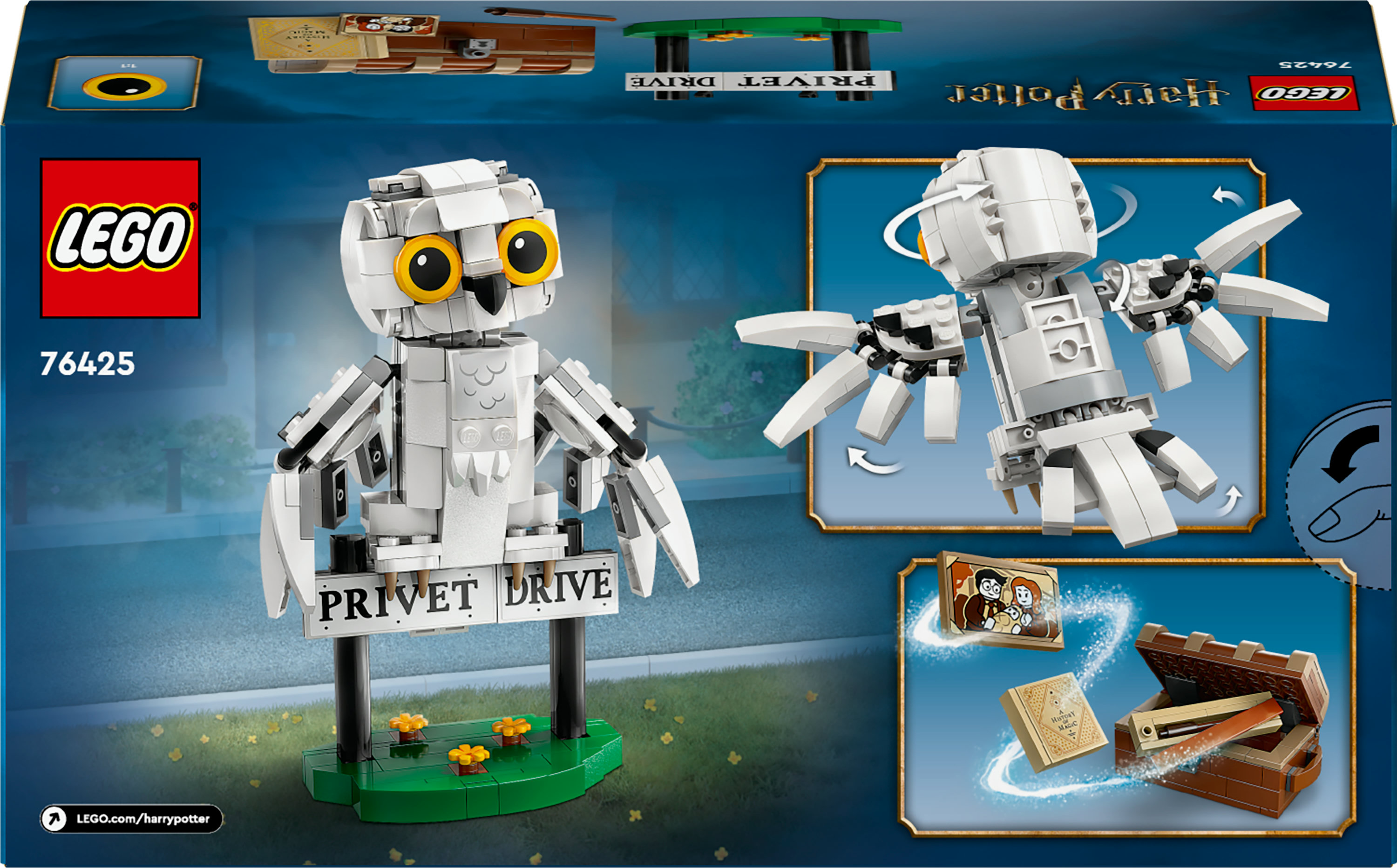Конструктор LEGO Harry Potter Гедвіґа на Тисовій вулиці 4, 337 деталей (76425) - фото 9