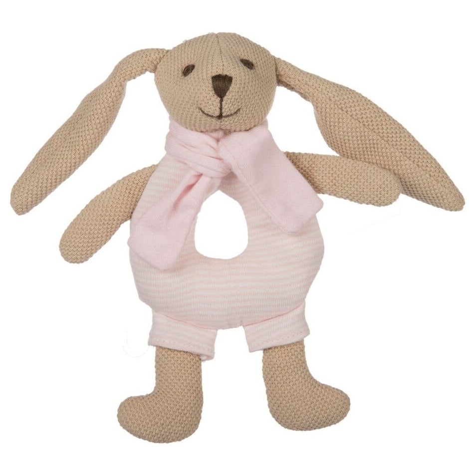 Брязкальце м'яке Canpol babies Кролик, рожевий (80/201_pin) - фото 1