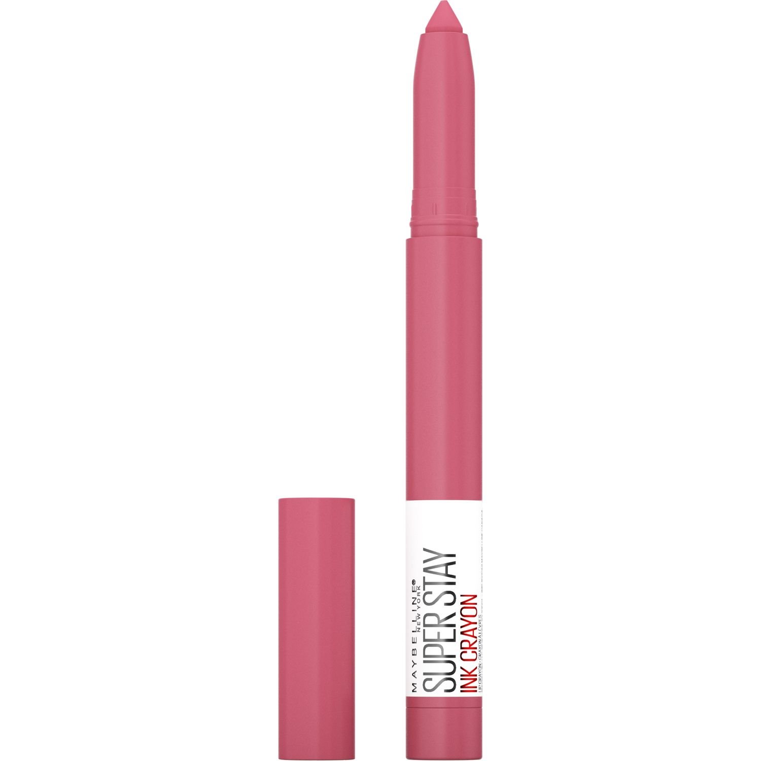 Губна помада-олівець Maybelline New York Super Stay Ink Crayon, відтінок 90 (Насичений рожевий Матовий), 2 г (B3298500) - фото 1