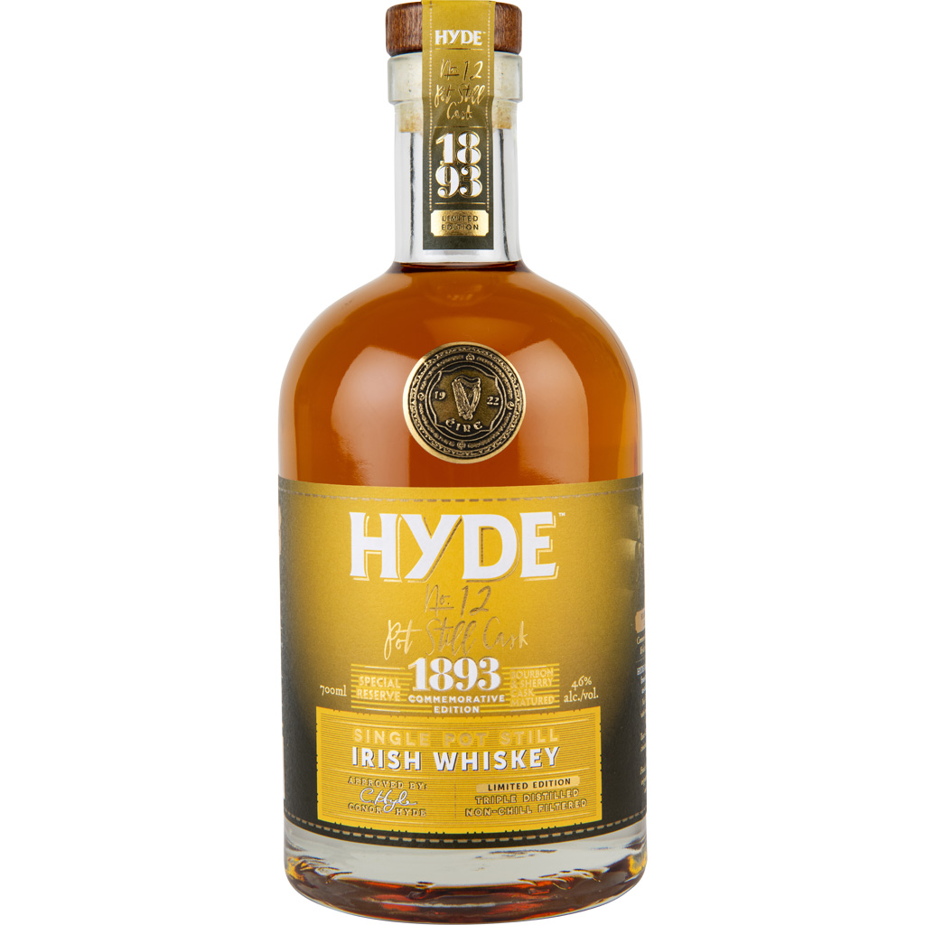 Віскі Hyde №12 1893 Single Pot Still Irish Whiskey 46% 0.7 л - фото 1