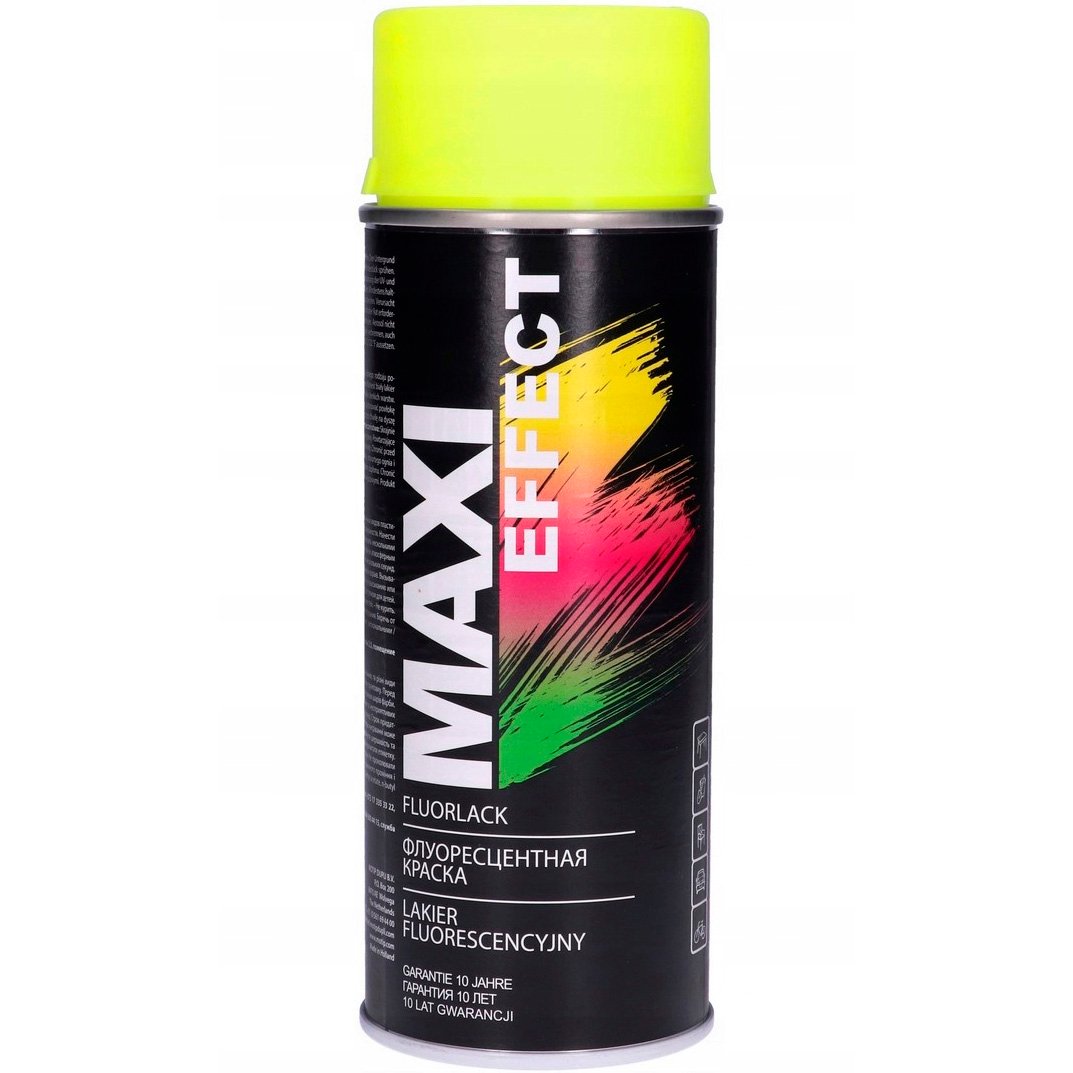 Эмаль аэрозольная Maxi Color Effect флуоресцентная желтая 400 мл - фото 1