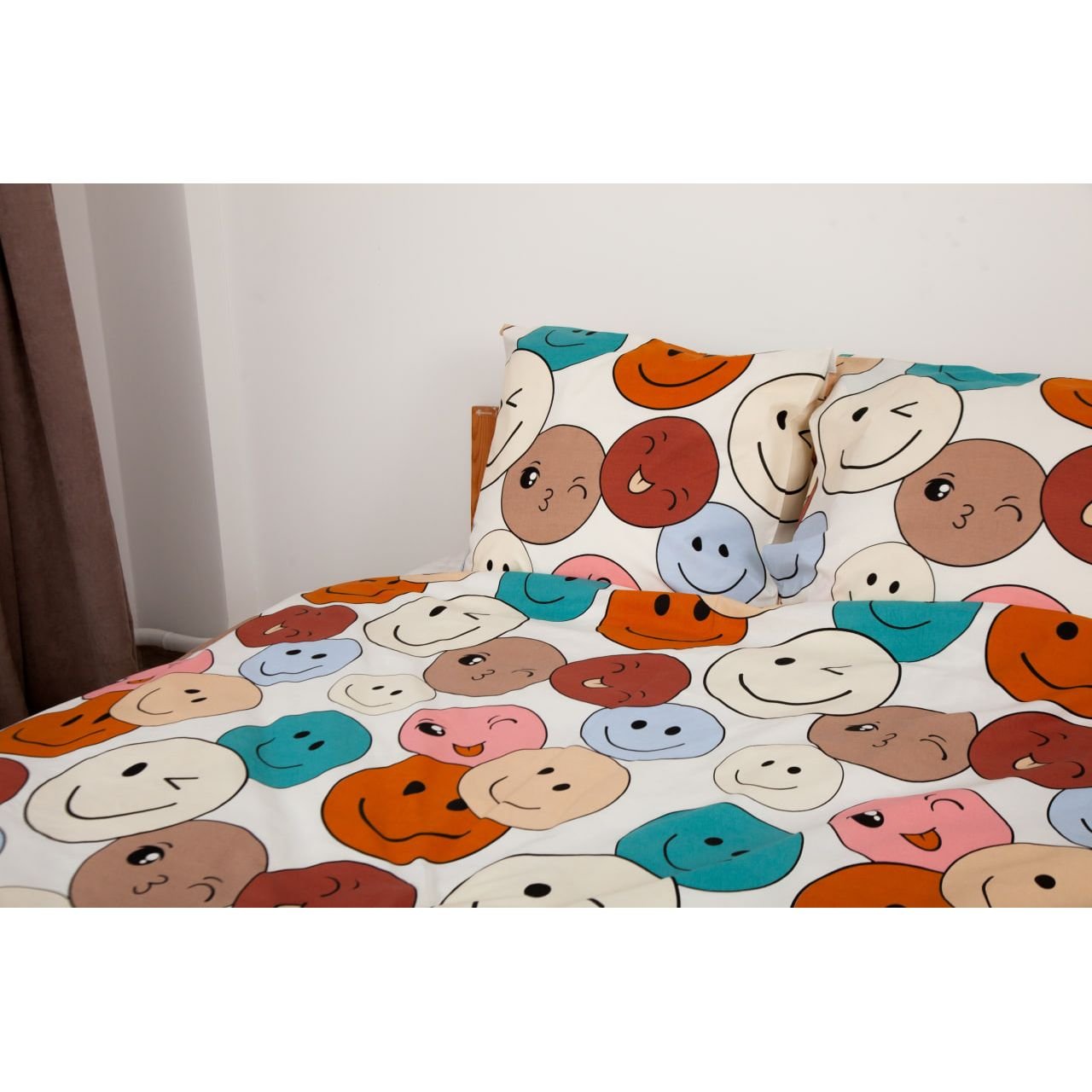 Комплект постельного белья ТЕП Happy Sleep Duo Emojical полуторный разноцветный (2-04008_26623) - фото 2