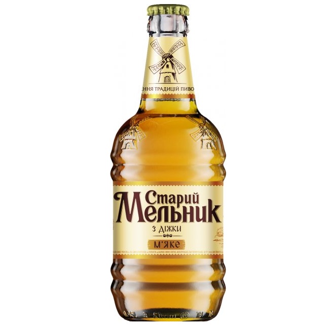 Пиво Старий Мельник з діжки М'яке світле, 4,2%, 0,45 л (786394) - фото 1