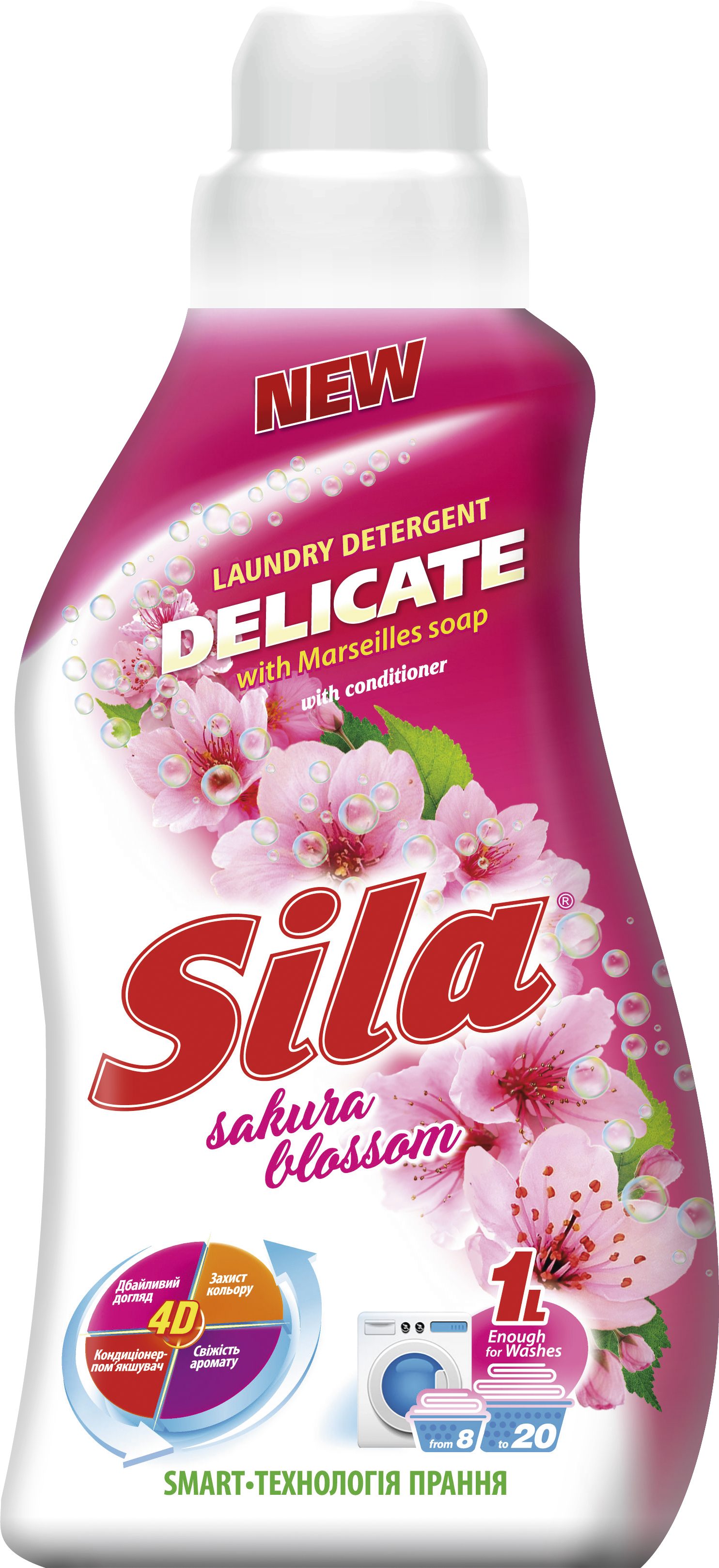 Жидкое средство для стирки Sila Delicate, 1 л - фото 1