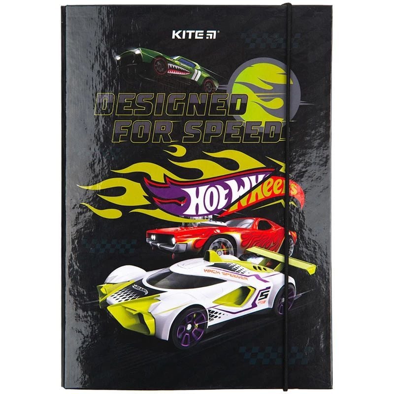 Папка для тетрадей Kite Hot Wheels на резинке В5 (HW23-210) - фото 2