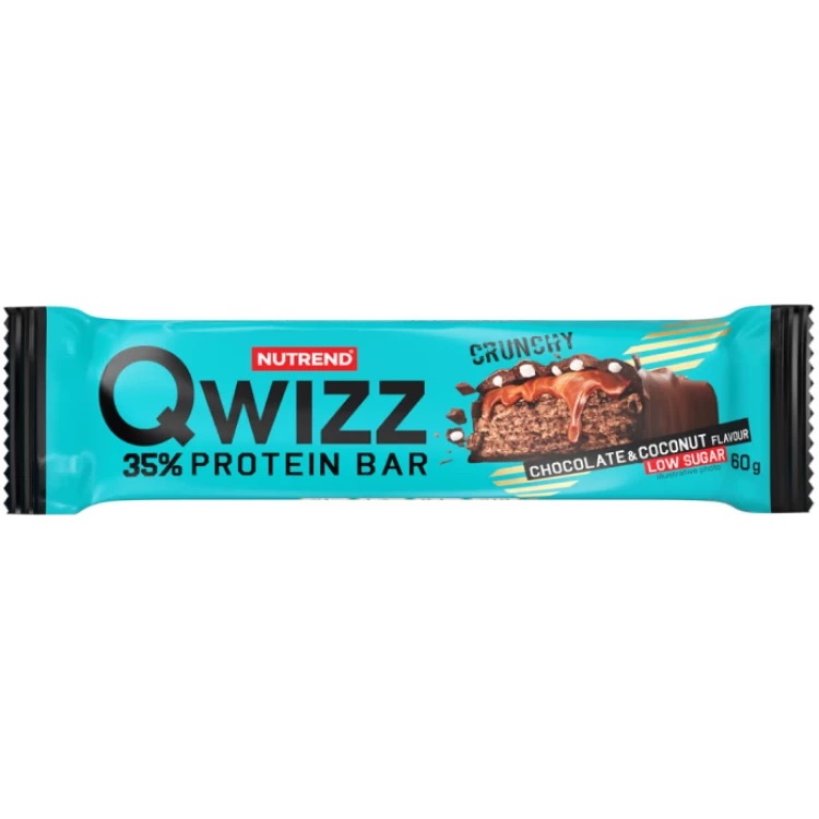 Батончик протеїновий Nutrend Qwizz Protein Bar шоколад-кокос 60 г - фото 1