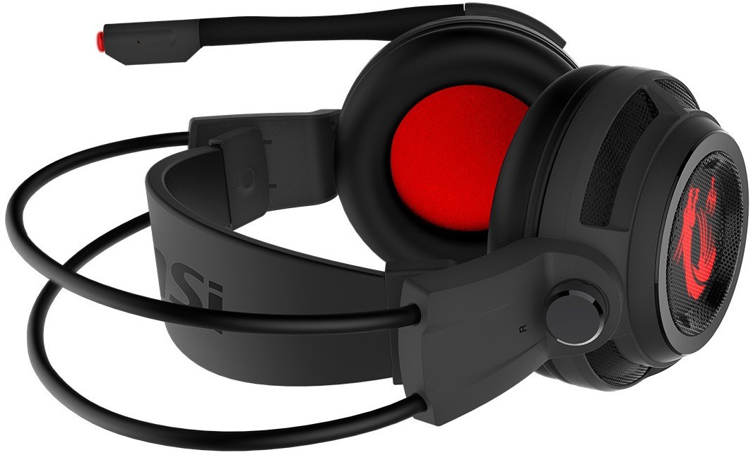 Наушники игровые MSI DS502 Gaming Headset Black / Red с микрофоном - фото 4