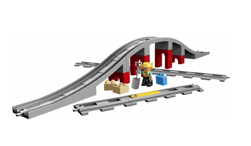 Конструктор LEGO DUPLO Town Залізничний міст і рейки, 26 деталей (10872) - фото 3