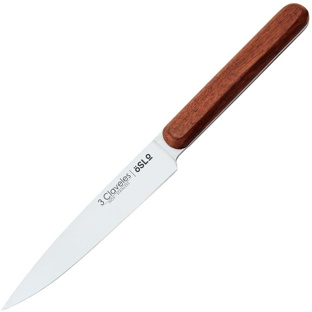 Кухонный нож 3 Claveles универсальный 130 мм Коричневый 000279641 - фото 1