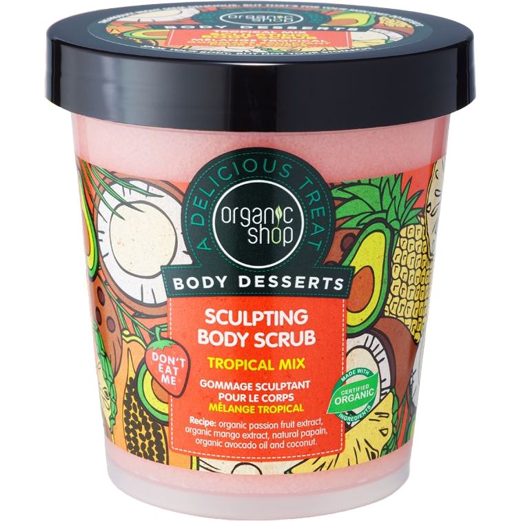 Антицелюлітний скраб для тіла Organic Shop Body Desserts Tropical Mix Тропічний мармелад 450 мл - фото 1