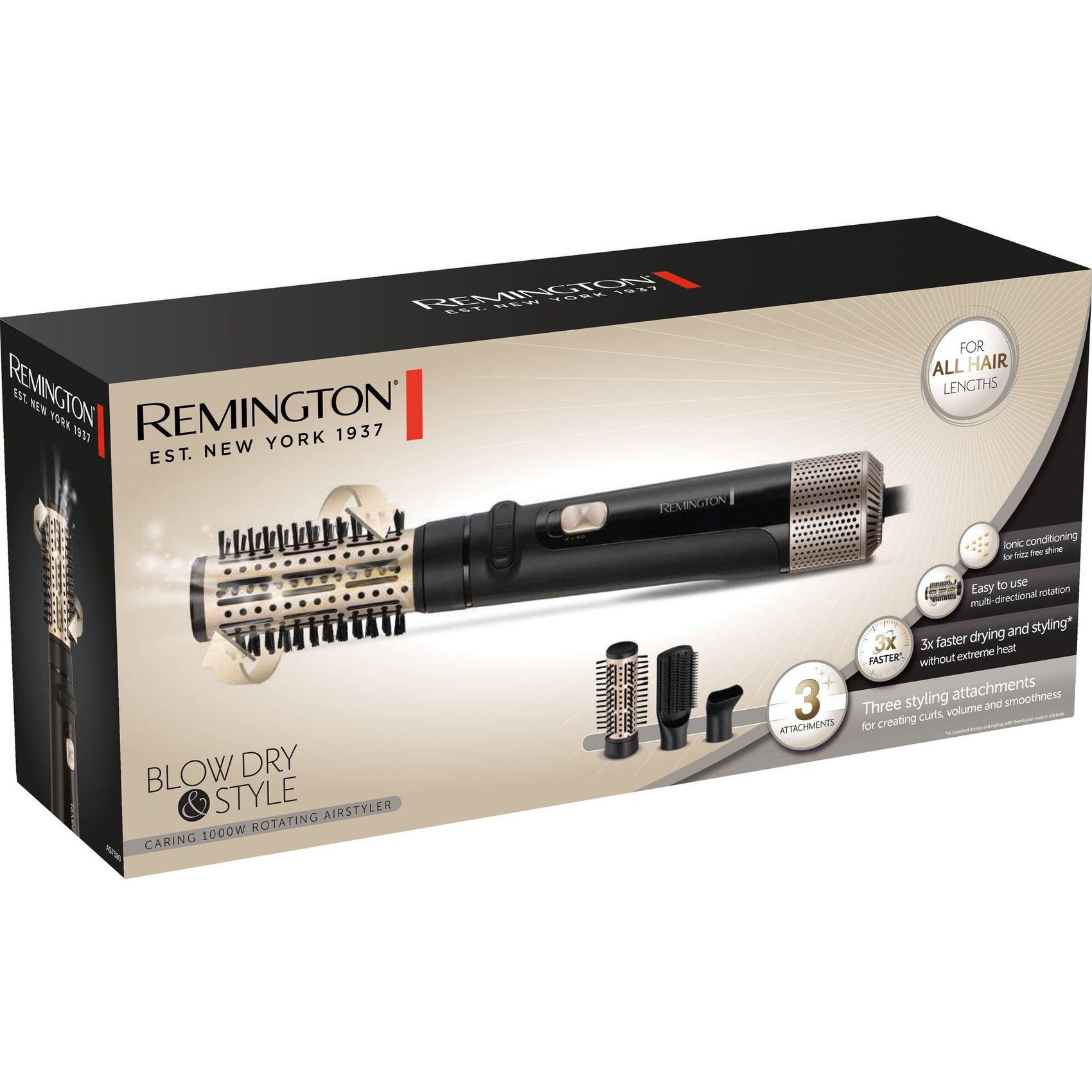 Фен-щітка Remington Blow Dry & Style Caring AS7580 чорний - фото 7