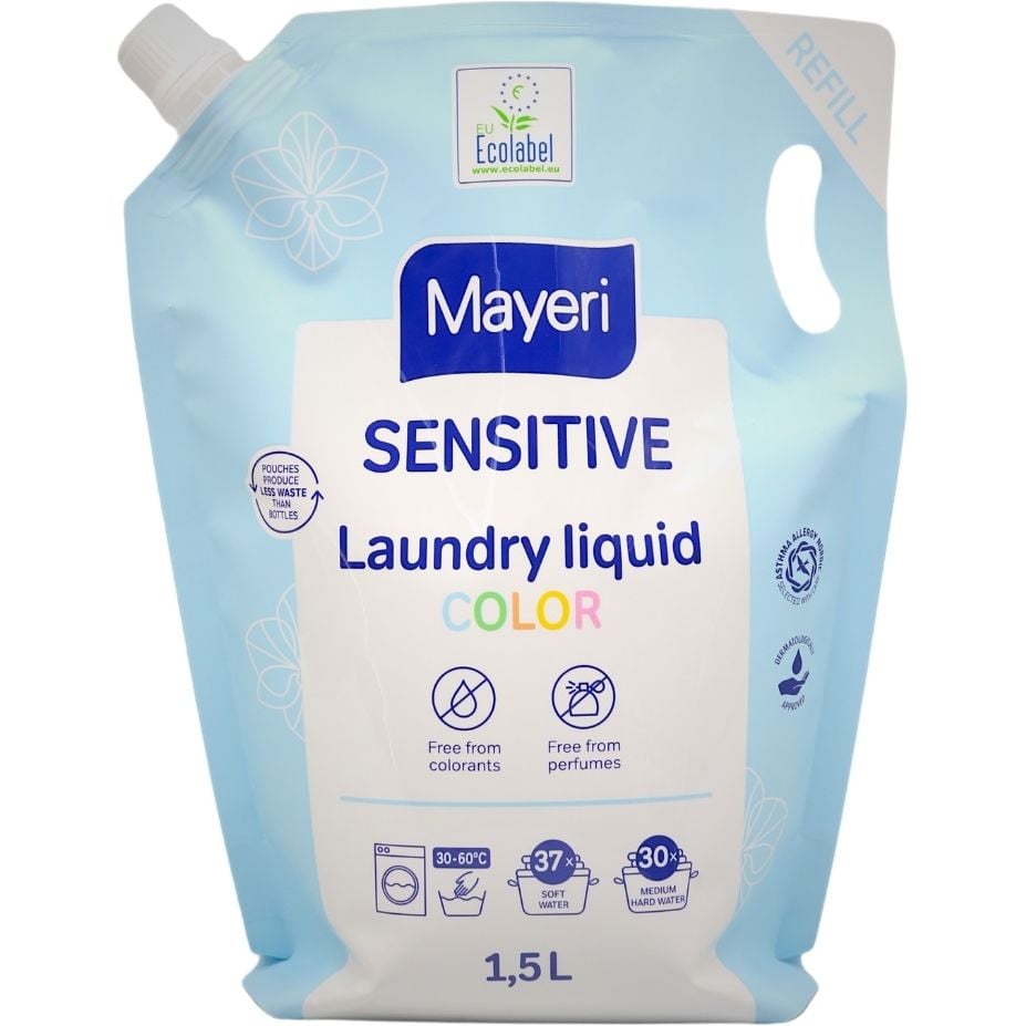 Гель для стирки Mayeri Sensitive Color 1.5 л запаска 37 стирок - фото 1