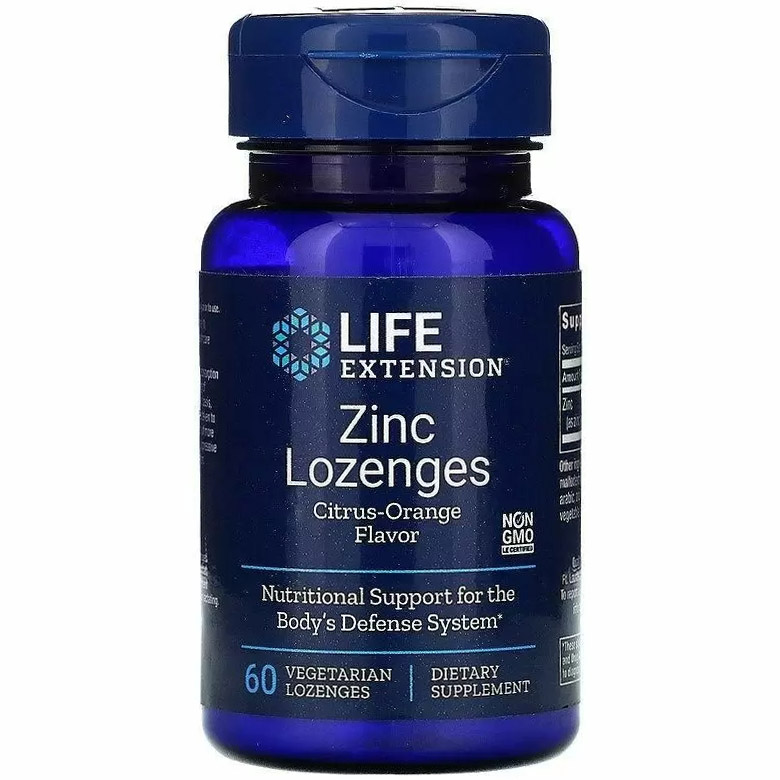 Оксид цинка Life Extension Zinc Lozenges Апельсиновый 60 леденцов - фото 1