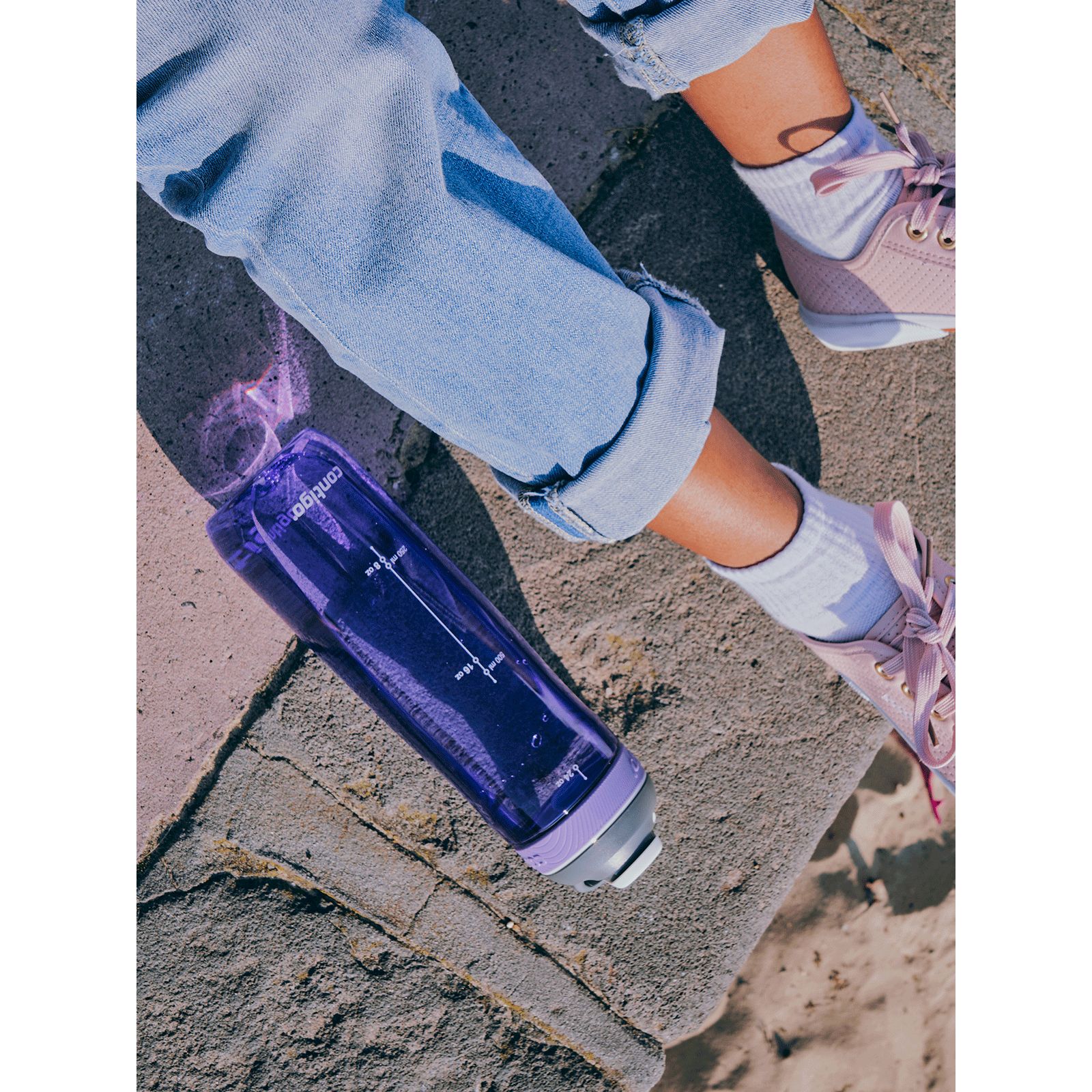 Пляшка для води Contigo Cortland Grapevine спортивна фіолетова 0.72 л (2191389) - фото 11
