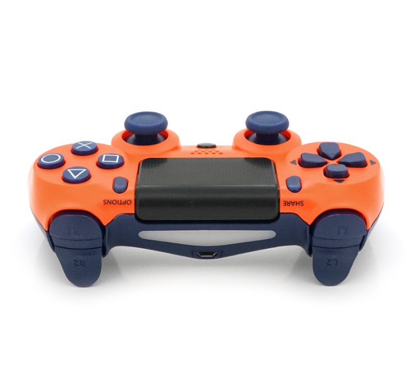 Геймпад джойстик Doubleshock Wireless PS4 Double Motor Vibration DualShock 4 Orange-Blue - фото 2