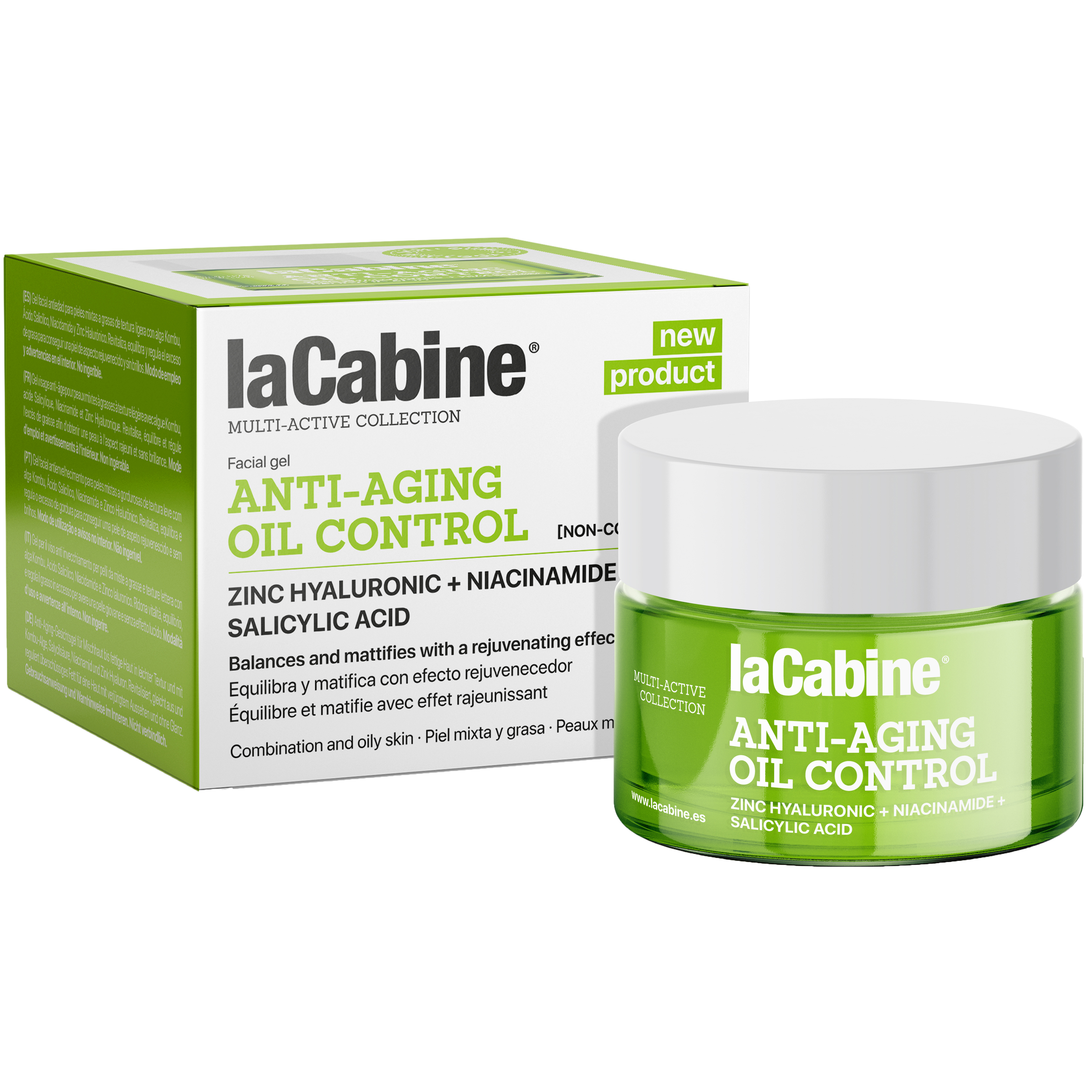 Антивозрастной крем-гель La Cabine Anti-aging Oil Control для комбинированной и жирной кожи лица 50 мл - фото 1