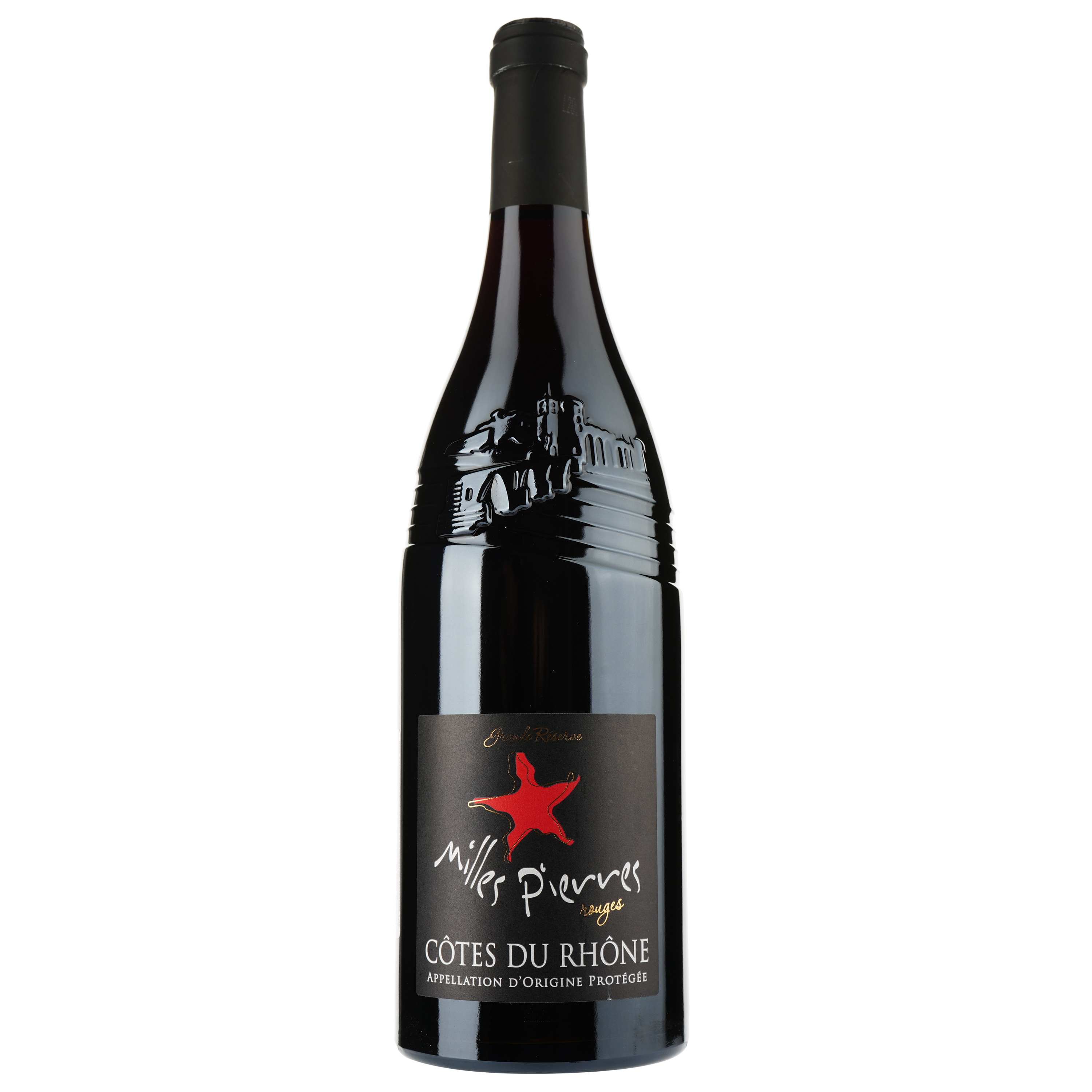Вино Milles Pierre Rouge 2015 AOP Cotes du Rhone, красное, сухое, 0,75 л - фото 1