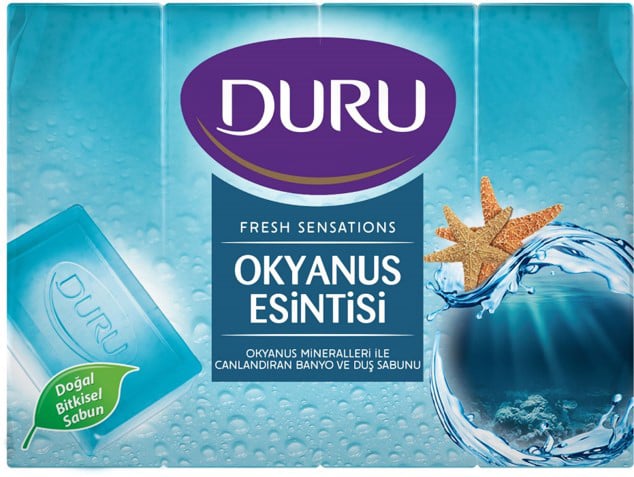 Photos - Soap / Hand Sanitiser Evyap Мило Duru Fresh Sensations Океанський бриз, 4 шт. по 150 г 