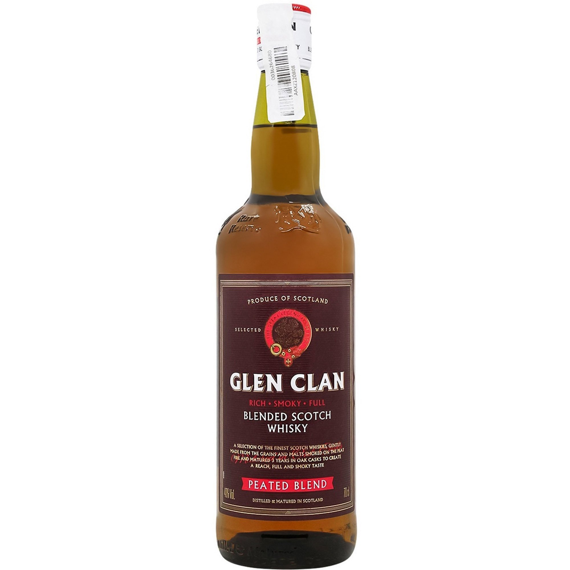 Віскі Glen Clan Peated Blended Scotch Whisky 40% 0.7 л - фото 1