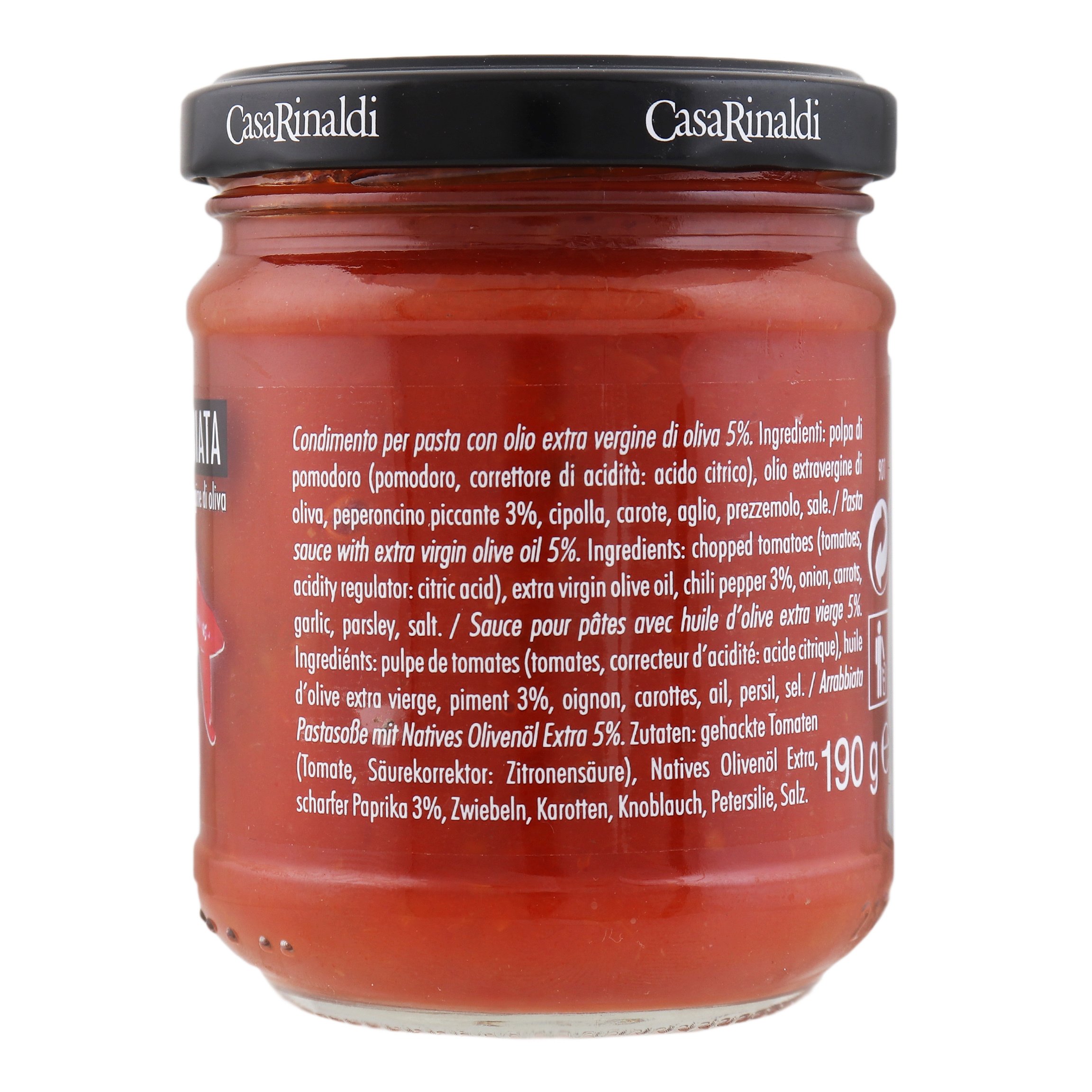 Соус Casa Rinaldi Arrabbiata томатный пикантный 190 г (496982) - фото 2