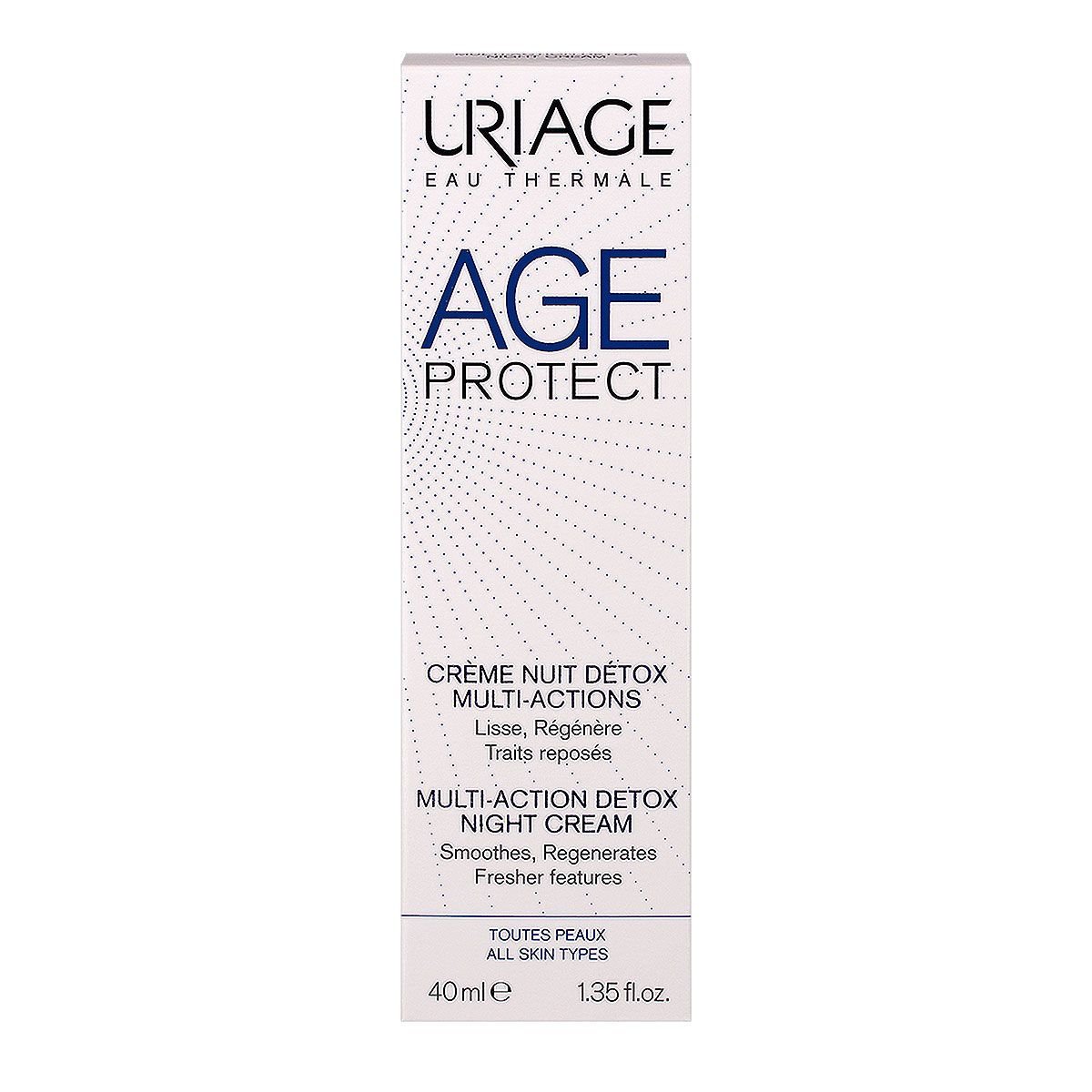 Многофункциональный ночной детокс-крем Uriage Age Protect Multi-Action Detox Night Cream Очищение и Коррекция, 40 мл - фото 2