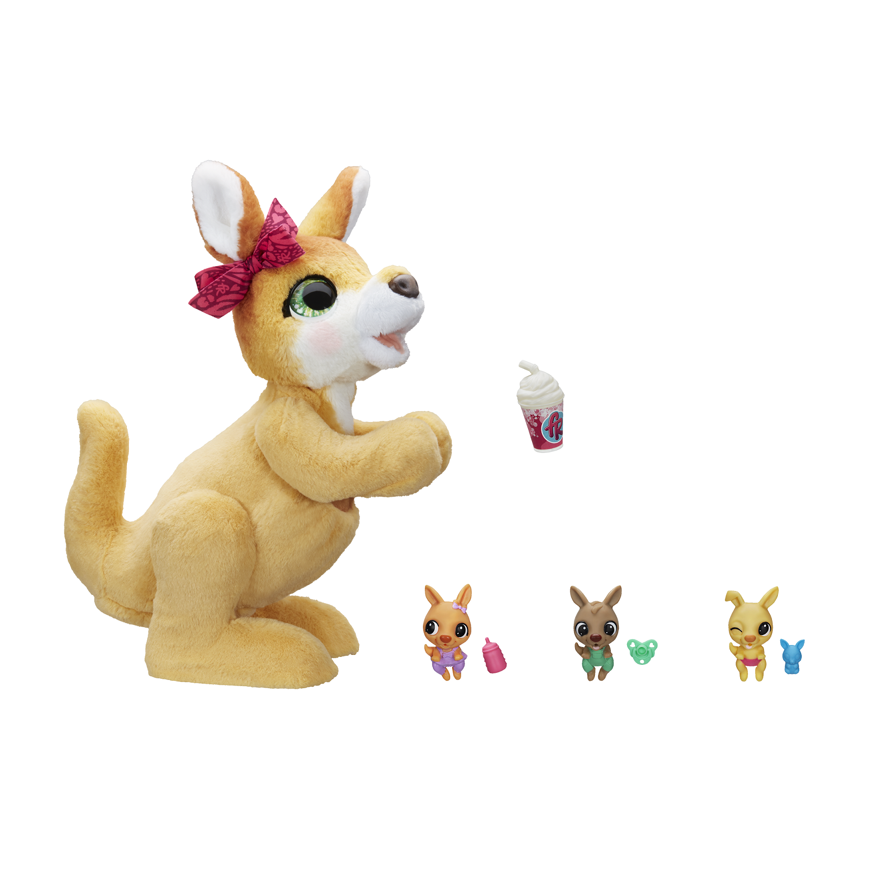Интерактивная игрушка Hasbro FurReal Friends Кенгуру мама Джози и ее кенгурята (E6724) - фото 2