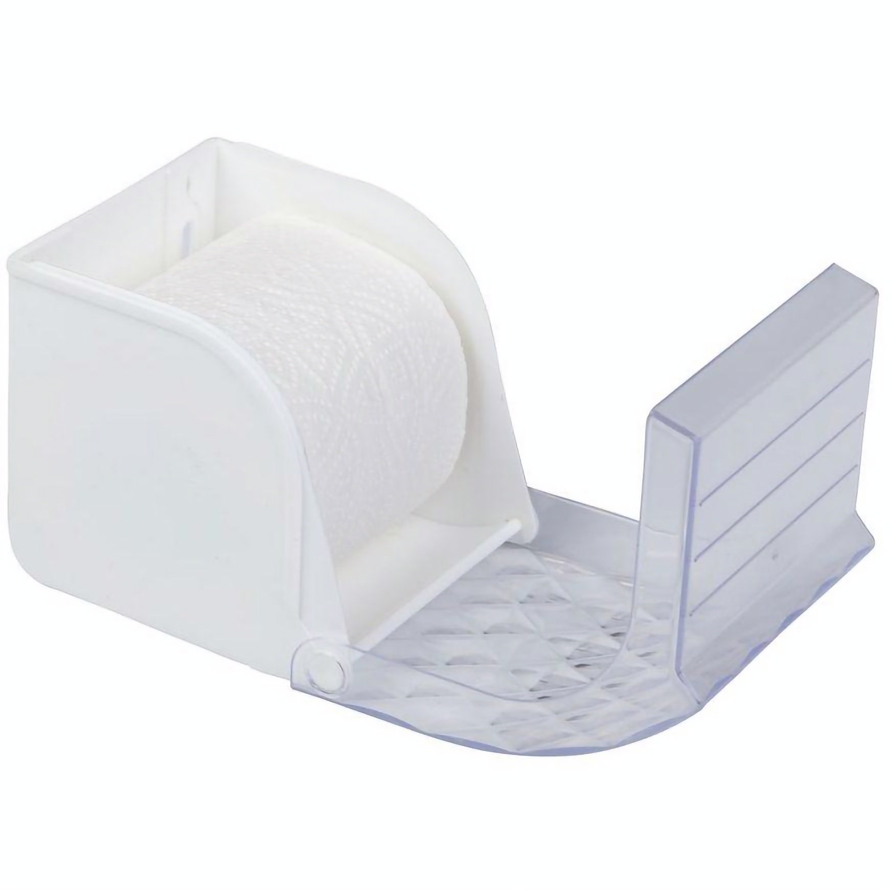 Тримач для туалетного паперу Volver Crystal TR, білий (10201TR) - фото 2