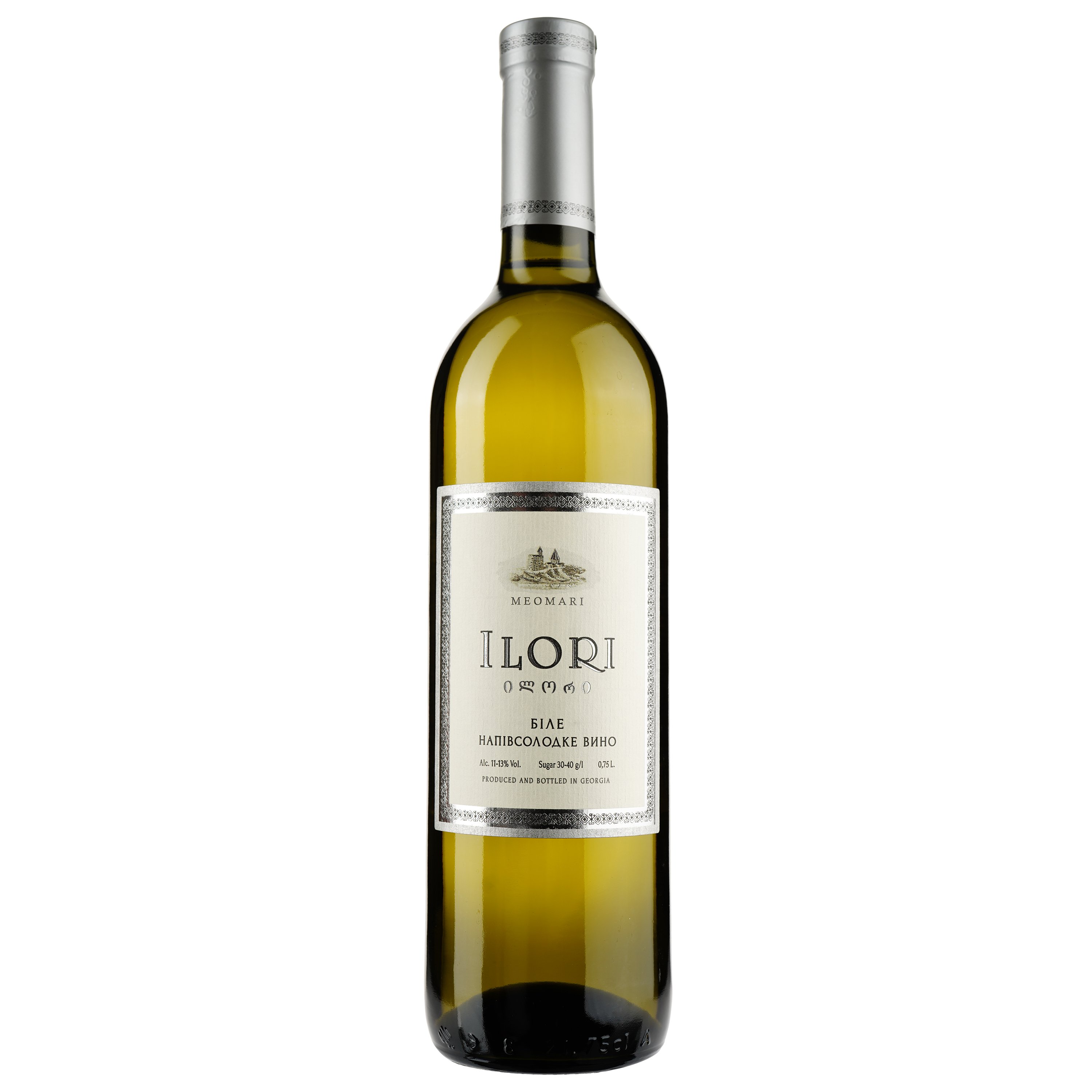 Вино Ilori Meomari, белое, полусладкое, 12%, 0,75 л - фото 1