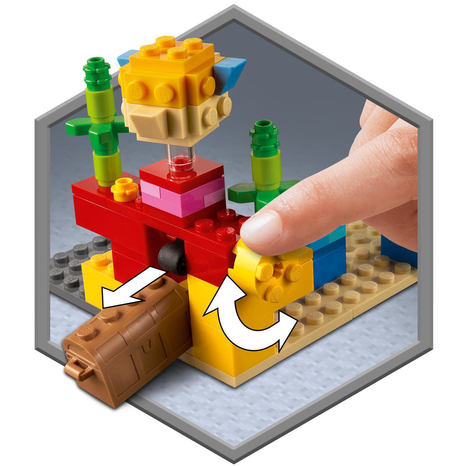 Конструктор LEGO Minecraft Кораловий риф, 92 деталі (21164) - фото 7
