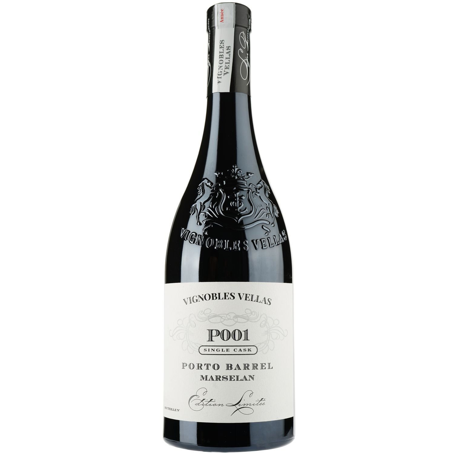 Вино Vignobles Vellas Porto Barrel Marselan IGP Pays D'Oc, червоне, сухе, 0,75 л - фото 1