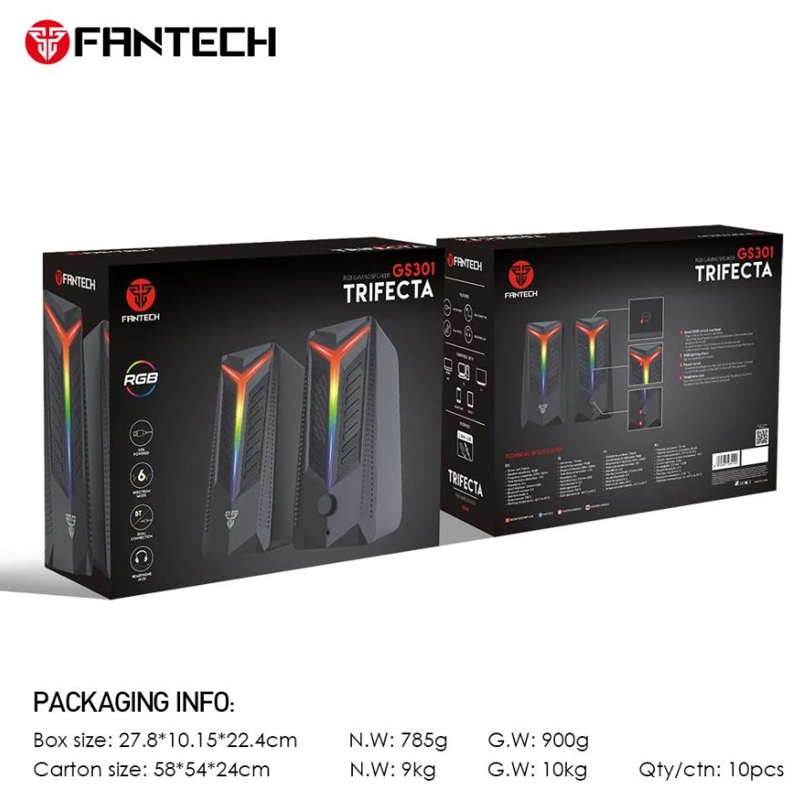 Компьютерные колонки Fantech GS 301 TRIFECTA Bluetooth Black - фото 7