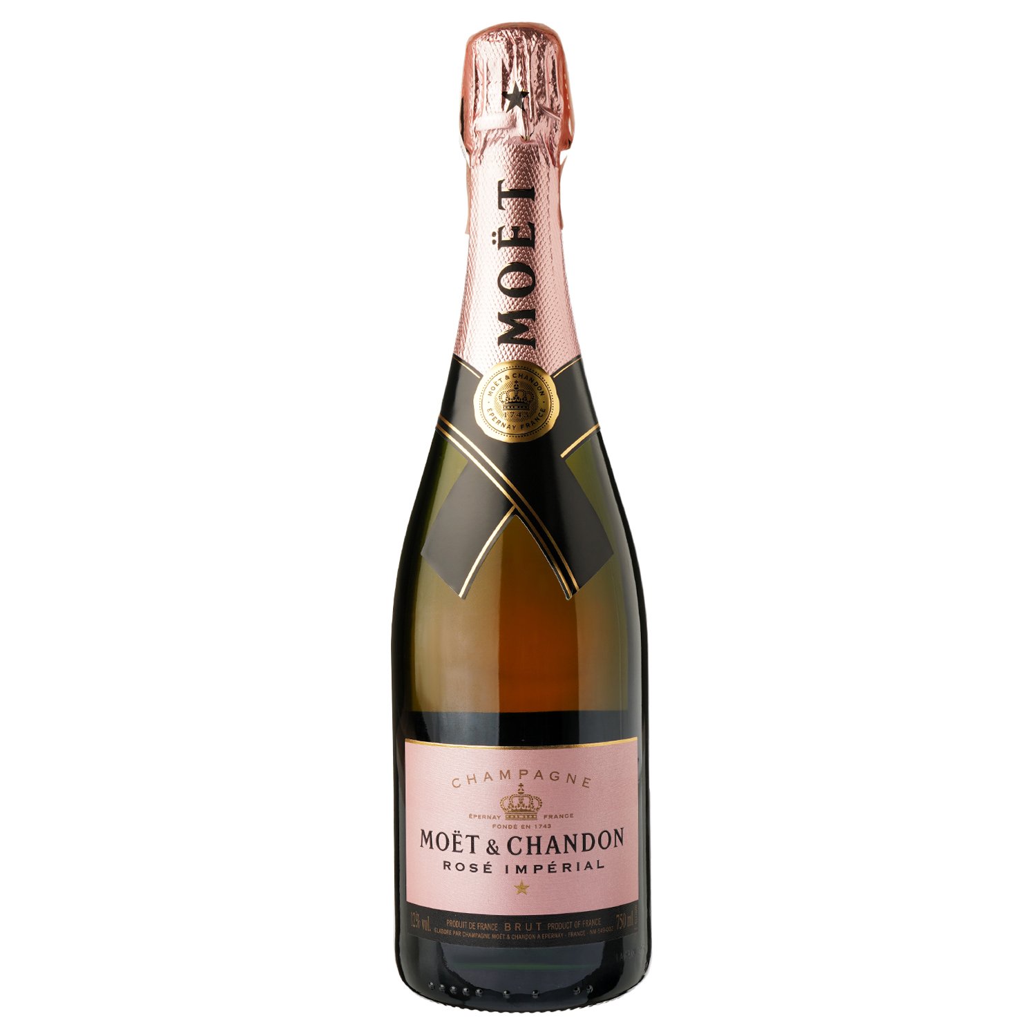 Шампанське Moet&Chandon Rose Imperial, рожеве, брют, AOP, в коробці, 12%, 0,75 л (81157) - фото 2
