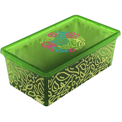 Коробка Qutu Light Box Flouresent green, 5 л (LIGHT BOX с/к FLOURESENT GREEN 5) - фото 1