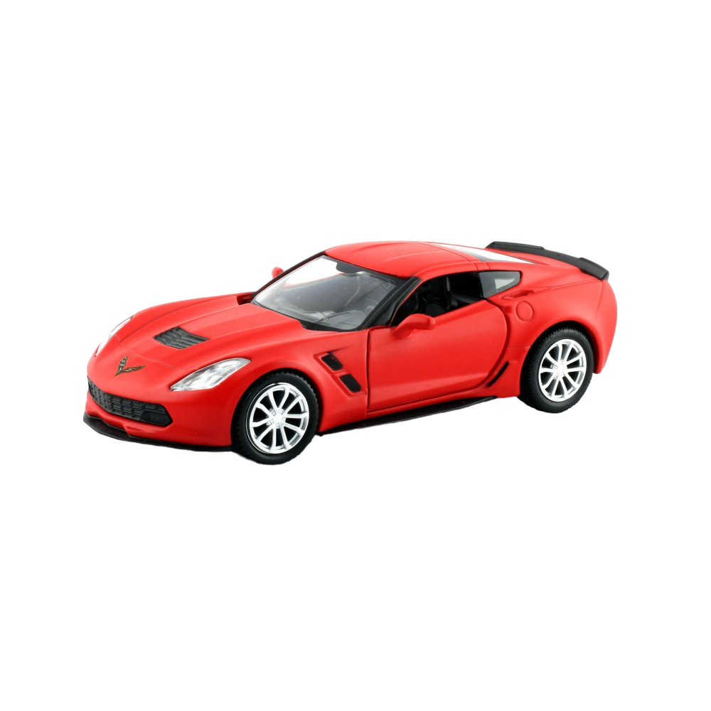 Машинка Uni-fortune Chevrolet Corvette Grand Sport, 1:32, матовый красный (554039М(В)) - фото 1