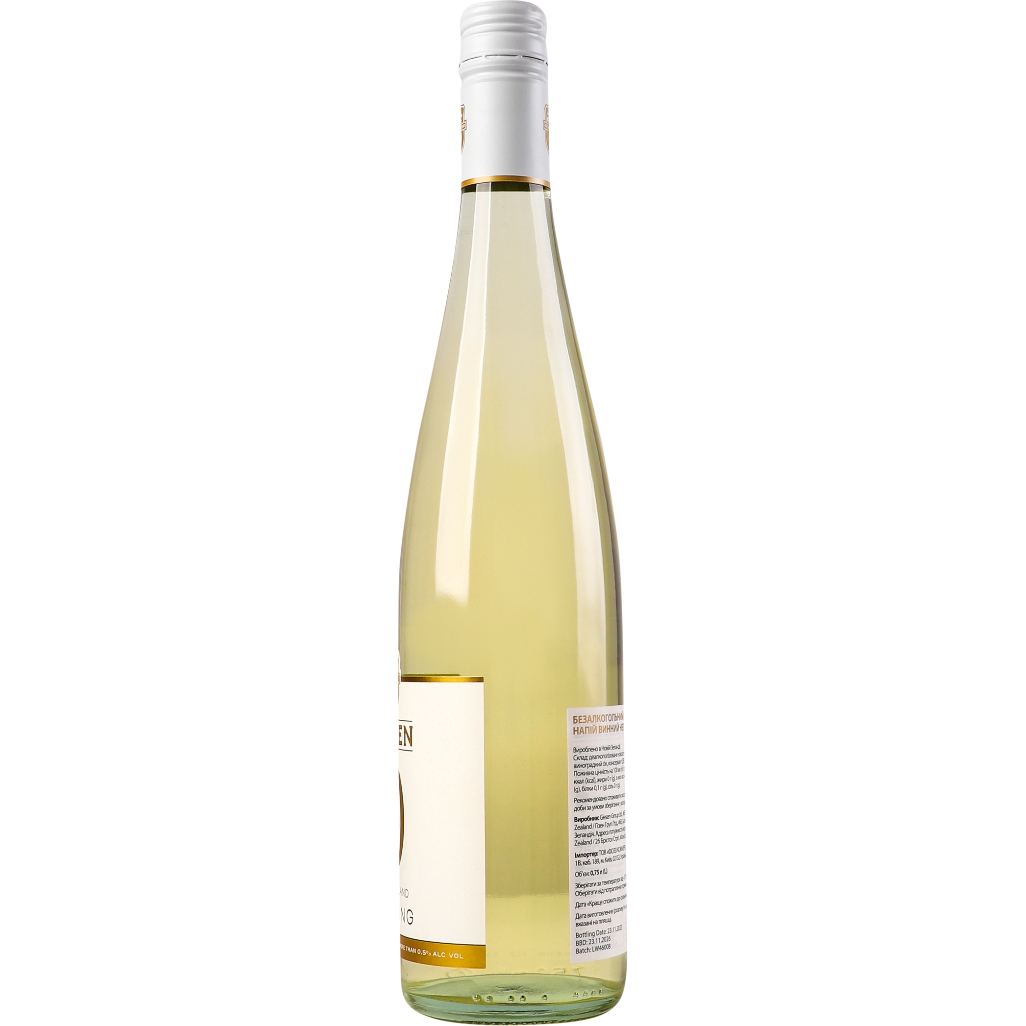 Вино Giesen Riesling біле безалкогольне 0.75 л - фото 2