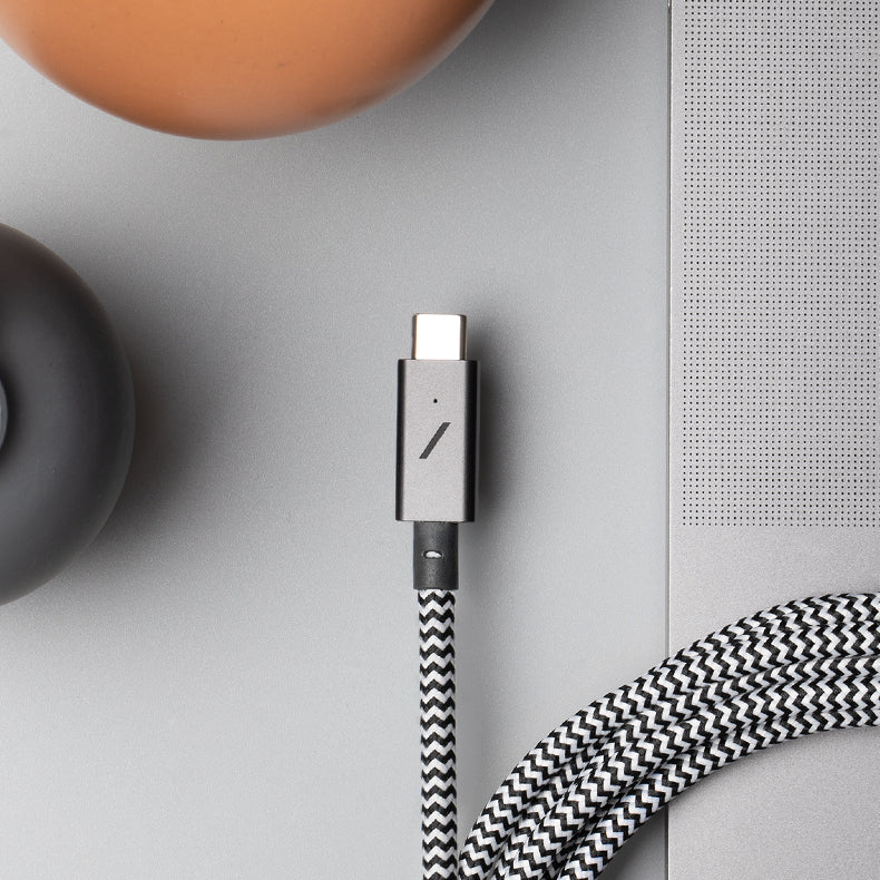 Кабель USB-C to USB-C Native Union Belt Cable Pro 240W Zebra 2.4 м - фото 5