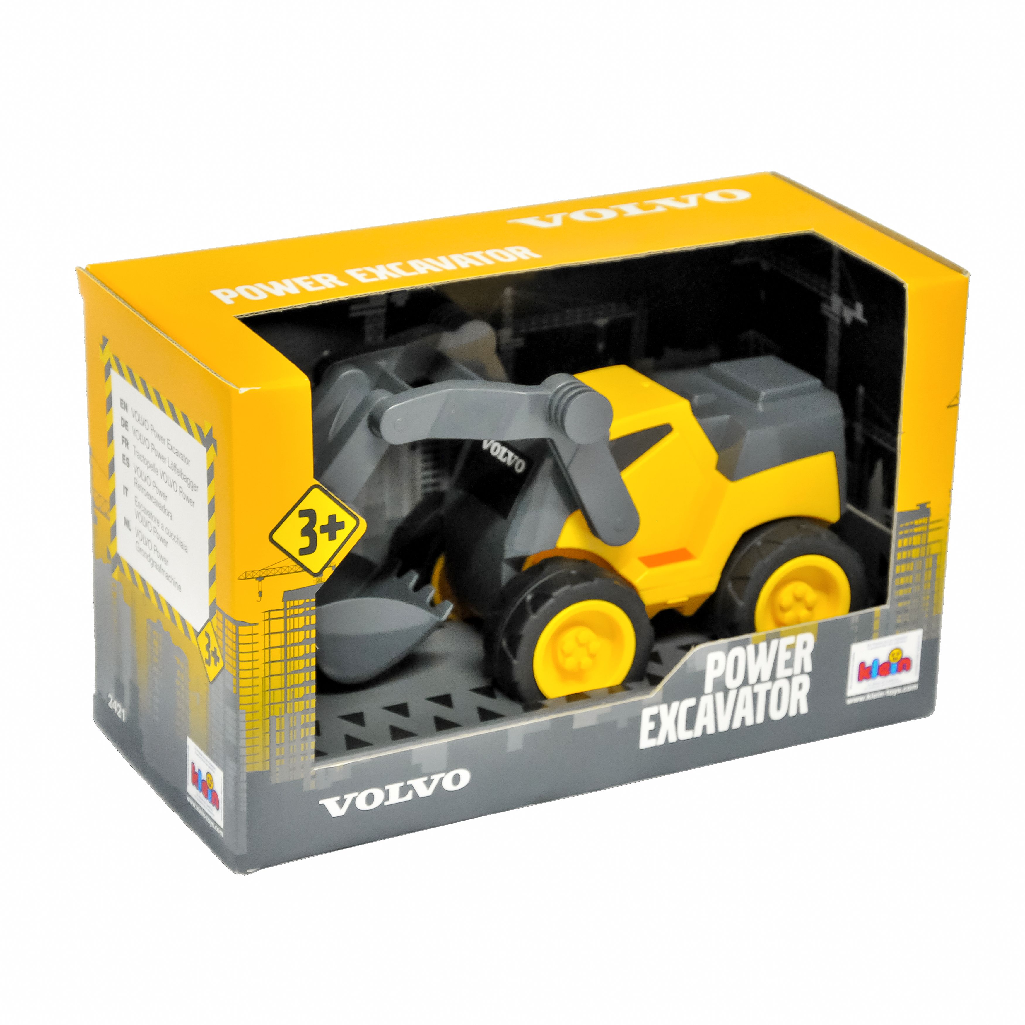 Екскаватор Klein Volvo, в коробці, жовтий (2421) - фото 1