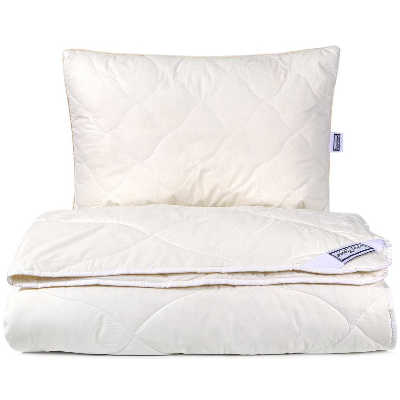 Одеяло с подушкой Lotus Home Bamboo Extra, полуторное, молочное (svt-2000022304146) - фото 1