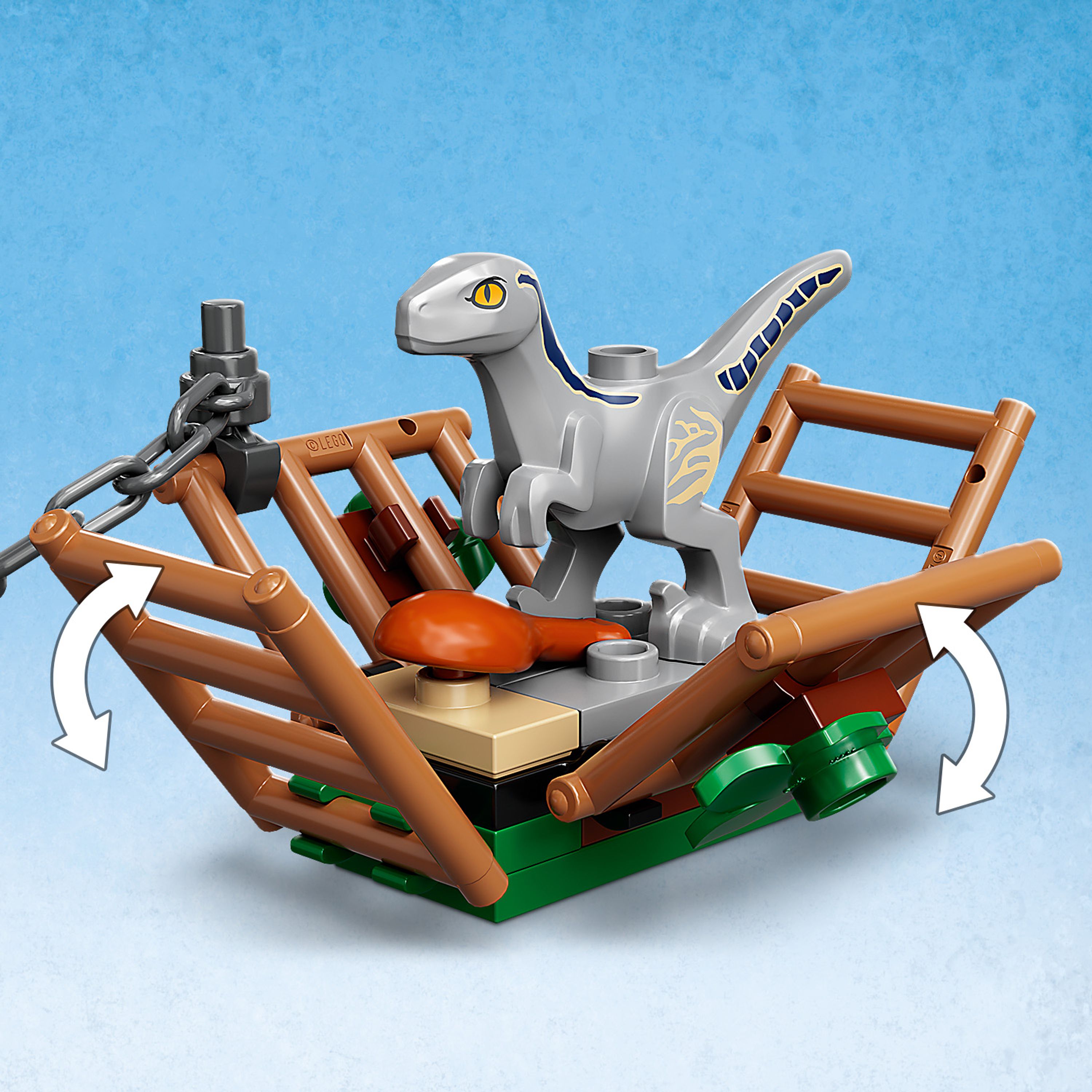 Конструктор LEGO Jurassic World Захват синего и бета-велоцираптора, 181 деталей (76946) - фото 6