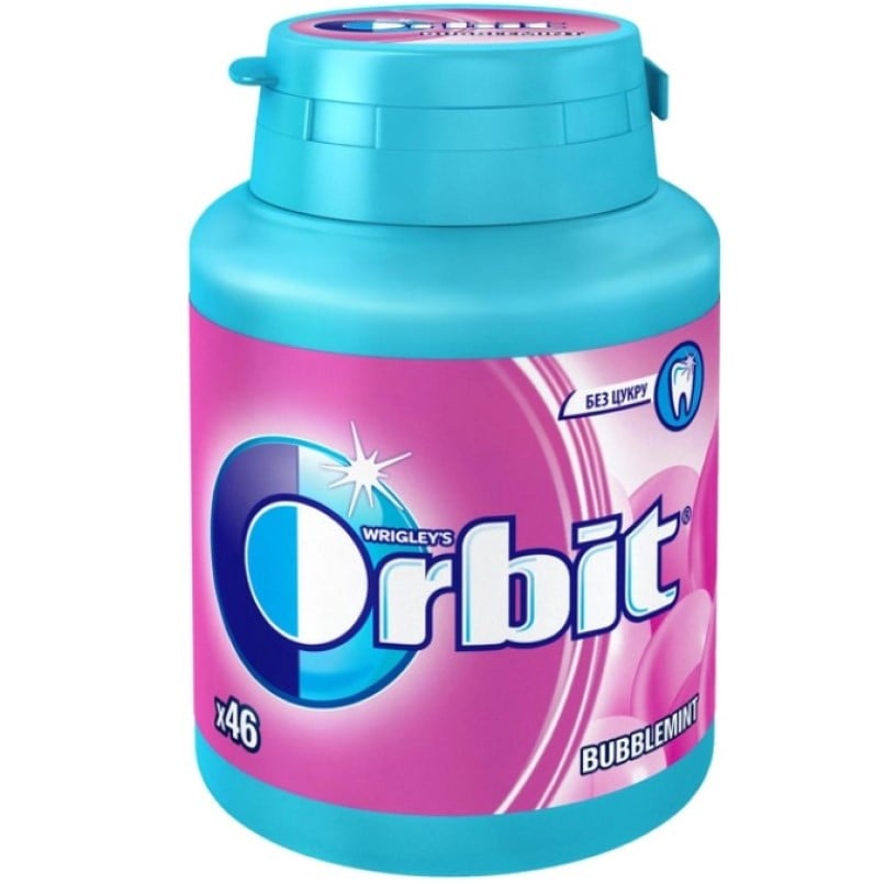 Резинка жевательная Orbit Bottle Баблминт, 64 г (788247) - фото 1