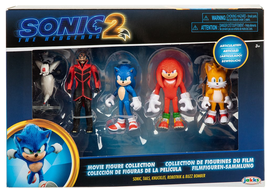 Набір ігрових фігурок Sonic the Hedgehog 2 Сонік та друзі, 5 фігурок, 6 см (412684) - фото 2