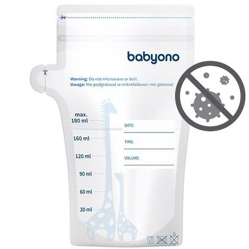 Пакети для зберігання грудного молока BabyOno, 180 мл, 30 шт. (1084) - фото 6