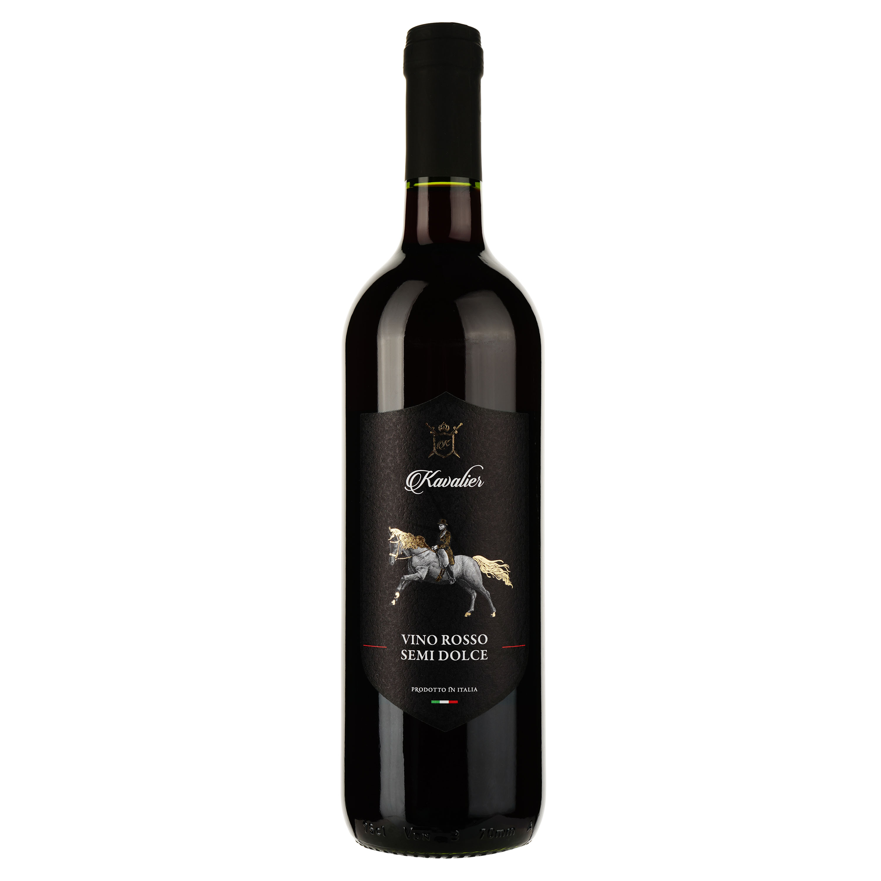 Вино Kavalier Rosso Senza Semi Sweet, червоне, напівсолодке, 0,75 л - фото 1
