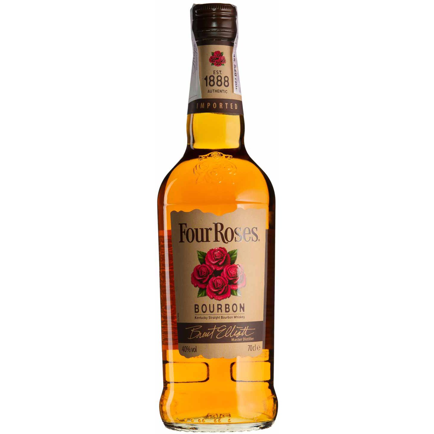 Виски Four Roses Kentucky Straight Bourbon Whiskey 40% 0.7 л - фото 2